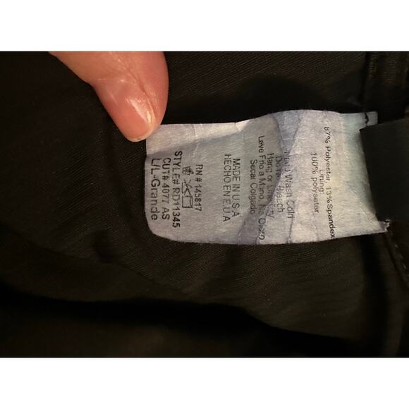 Vintage Windsor Black 90s Stretch Velvet Pinstripe Dress Size M MadeinUSA Party - Picture 8 of 9